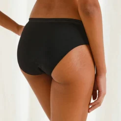 Slip menstruel en coton biologique (**) lavable - flux abondant
