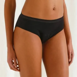 Slip menstruel en coton biologique (**) lavable - flux abondant