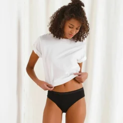 Slip menstruel en coton biologique (**) lavable - flux abondant