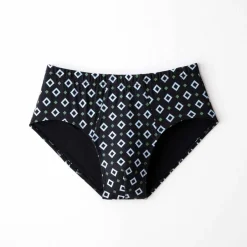 Slip ouvert taille haute imprimé losanges - lot de 6