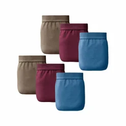 Slip ouvert taille haute uni - lot de 6