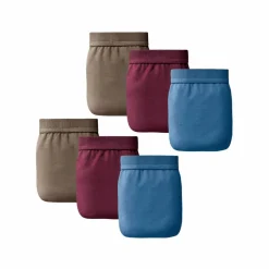 Slip ouvert taille haute uni - lot de 6