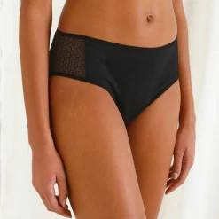 Slip pour fuites urinaires en coton biologique (**) lavable - flux abondant