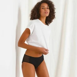 Slip pour fuites urinaires en coton biologique (**) lavable - flux abondant