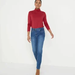 Sous-pull uni col roulé stretch