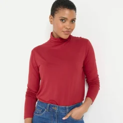 Sous-pull uni col roulé stretch