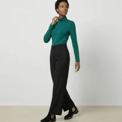 Sous-pull uni col roulé stretch