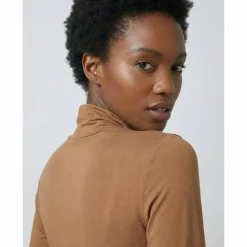 Sous-pull uni col roulé stretch