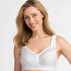 Soutien-gorge Broderie Anglaise fermeture devant - sans armatures