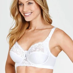 Soutien-gorge brodé «Rose» maintien renforcé - avec armatures