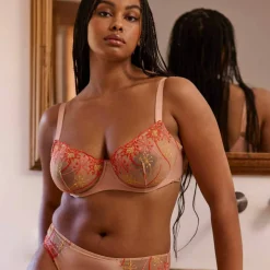 Soutien-gorge corbeille broderie florale et microfibre Georgia - avec armatures