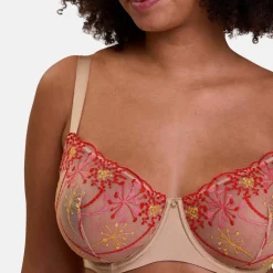 Soutien-gorge corbeille broderie florale et microfibre Georgia - avec armatures