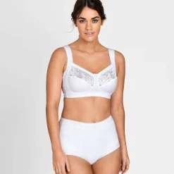 Soutien-gorge coton et dentelle - sans armatures
