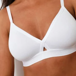 Soutien-gorge coton forme croisée - sans armatures