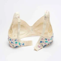 Soutien-gorge coton imprimé fleuri spécial opération du sein- sans armatures