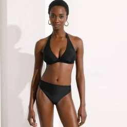Soutien-gorge de bain forme triangle uni Solaro - sans armatures