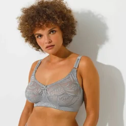 Soutien-gorge dentelle grand maintien, sans armatures