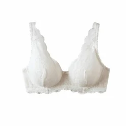 Soutien-gorge forme foulard en dentelle et tulle stretch Guspini - avec armatures