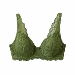 Soutien-gorge forme foulard en dentelle et tulle stretch Guspini - avec armatures