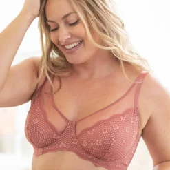 Soutien-gorge forme minimiseur avec armatures en tulle et dentelle - lot de 2