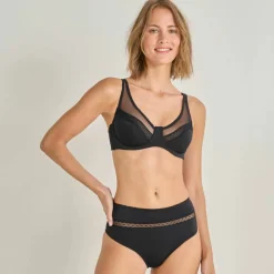 Soutien-gorge forme minimiseur en microfibre et tulle Paia, avec armatures