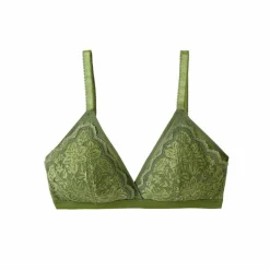 Soutien-gorge forme triangle en dentelle et tulle stretch Guspini - sans armatures