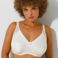 Soutien-gorge grand maintien maille brodée - sans armatures