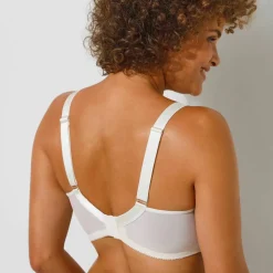 Soutien-gorge grand maintien maille brodée - sans armatures