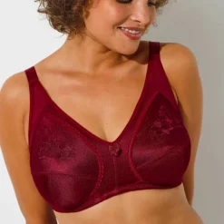 Soutien-gorge grand maintien maille brodée - sans armatures