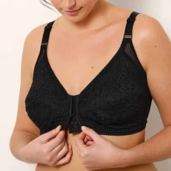 Soutien-gorge grand maintien ouvert devant, spécial "poitrine lourde" - sans armatures