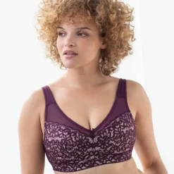 Soutien-gorge minimiseur en dentelle florale - sans armatures