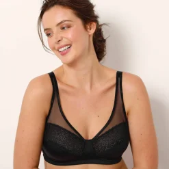 Soutien-gorge minimiseur microfibre et dentelle sans armatures - lot de 2