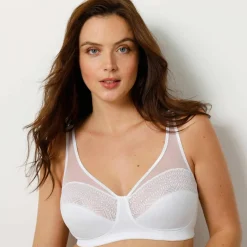 Soutien-gorge minimiseur microfibre et dentelle sans armatures - lot de 2
