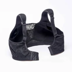 Soutien-gorge post-opératoire dentelle doublée coton forme emboîtante - sans armatures.