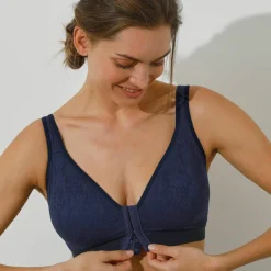 Soutien-gorge post-opératoire ouvert devant en dentelle - sans armatures