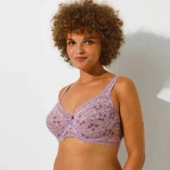 Soutien-gorge tout dentelle grand maintien - avec armatures