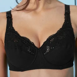 Soutien gorge uni brodé Olbia - avec armatures