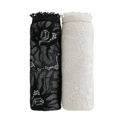 String microfibre et dentelle stretch - lot de 2