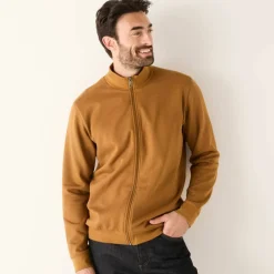 Sweat entièrement zippé uni