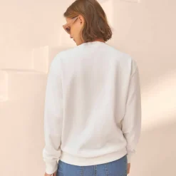Sweat imprimé en molleton gratté