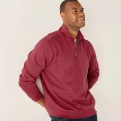 Sweat molleton col camionneur zippé