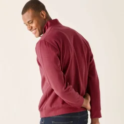 Sweat molleton col camionneur zippé
