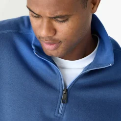 Sweat molleton col camionneur zippé