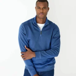 Sweat molleton col camionneur zippé