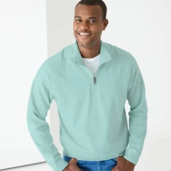 Sweat molleton col camionneur zippé
