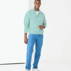 Sweat molleton col camionneur zippé