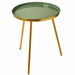 Table d'appoint laquée ronde