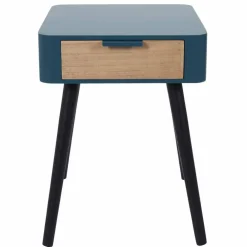 Table de chevet bicolore, 1 tiroir
