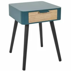 Table de chevet bicolore, 1 tiroir