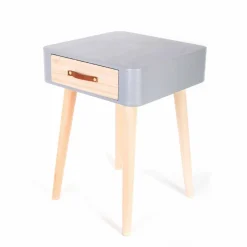 Table de chevet bicolore 1 tiroir